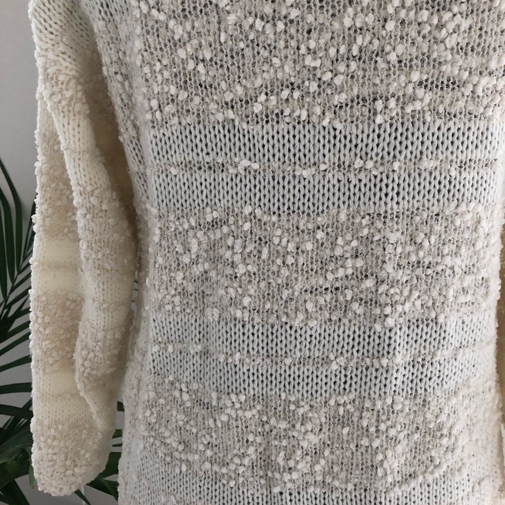 Textured Cream Cardigan - Picture 4 of 5